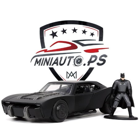 مجسم سيارة باتمان باتموبيل Batman Batmobile with Figure قياس 1/18